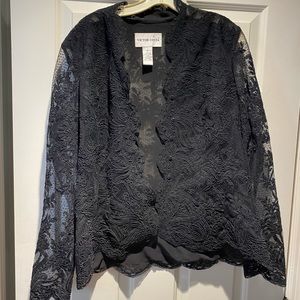 Black lace jacket size 12